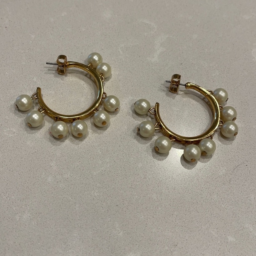 J Crew Pearl Earrings